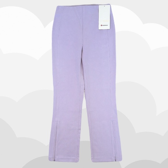 Lululemon - Ribbed Softstreme Zip-Leg High-Rise Cropped...